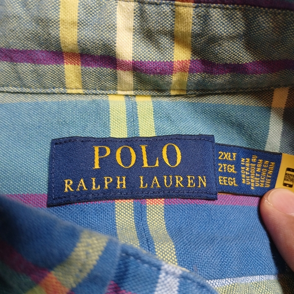 Polo Ralph Lauren Plaid Button Down 2XLT Big & Tall - Picture 7 of 11